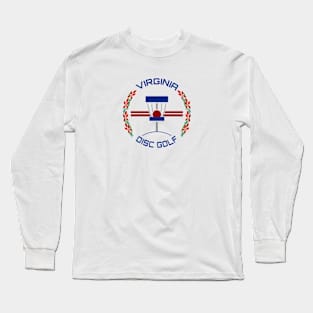 Virginia Disc Golf - State Flag Light Long Sleeve T-Shirt